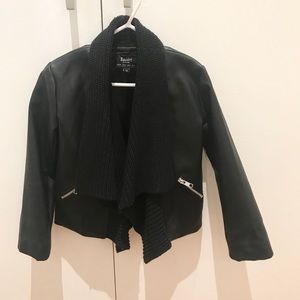 Bardot Junior faux leather waterfall jacket - 2T
